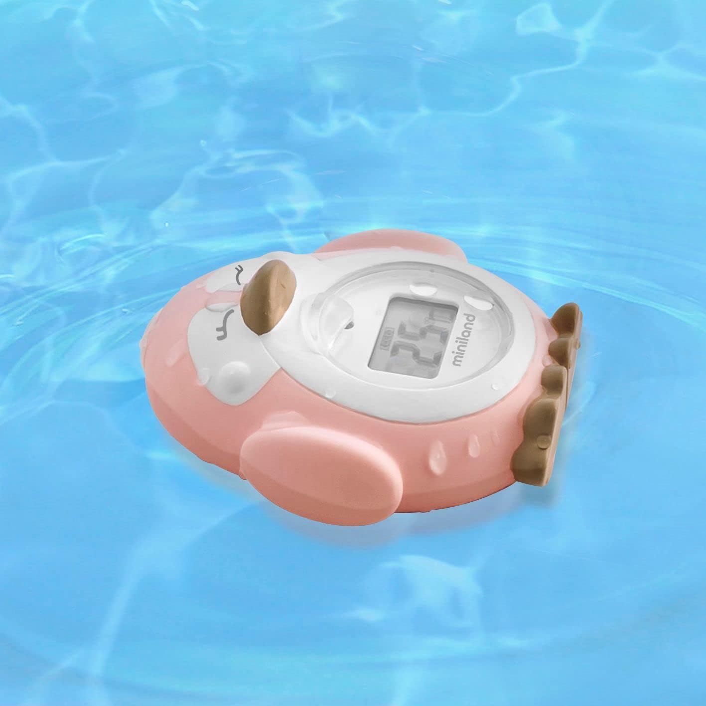 Miniland Thermokit - Set de 3 termómetros digitales de bebé, color rosa.