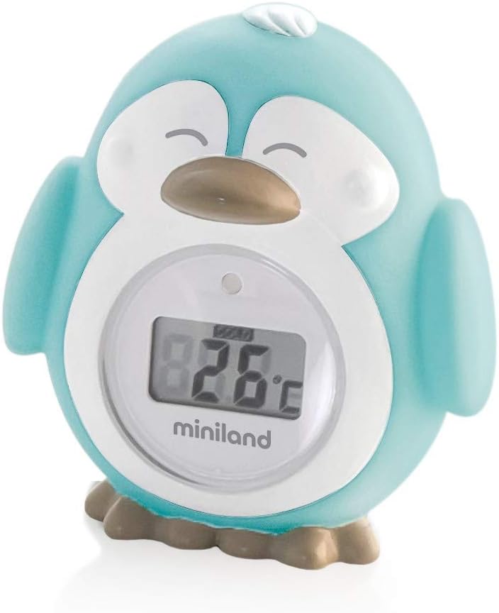 Miniland Thermokit - Set de 3 termómetros digitales de bebé, color azul.